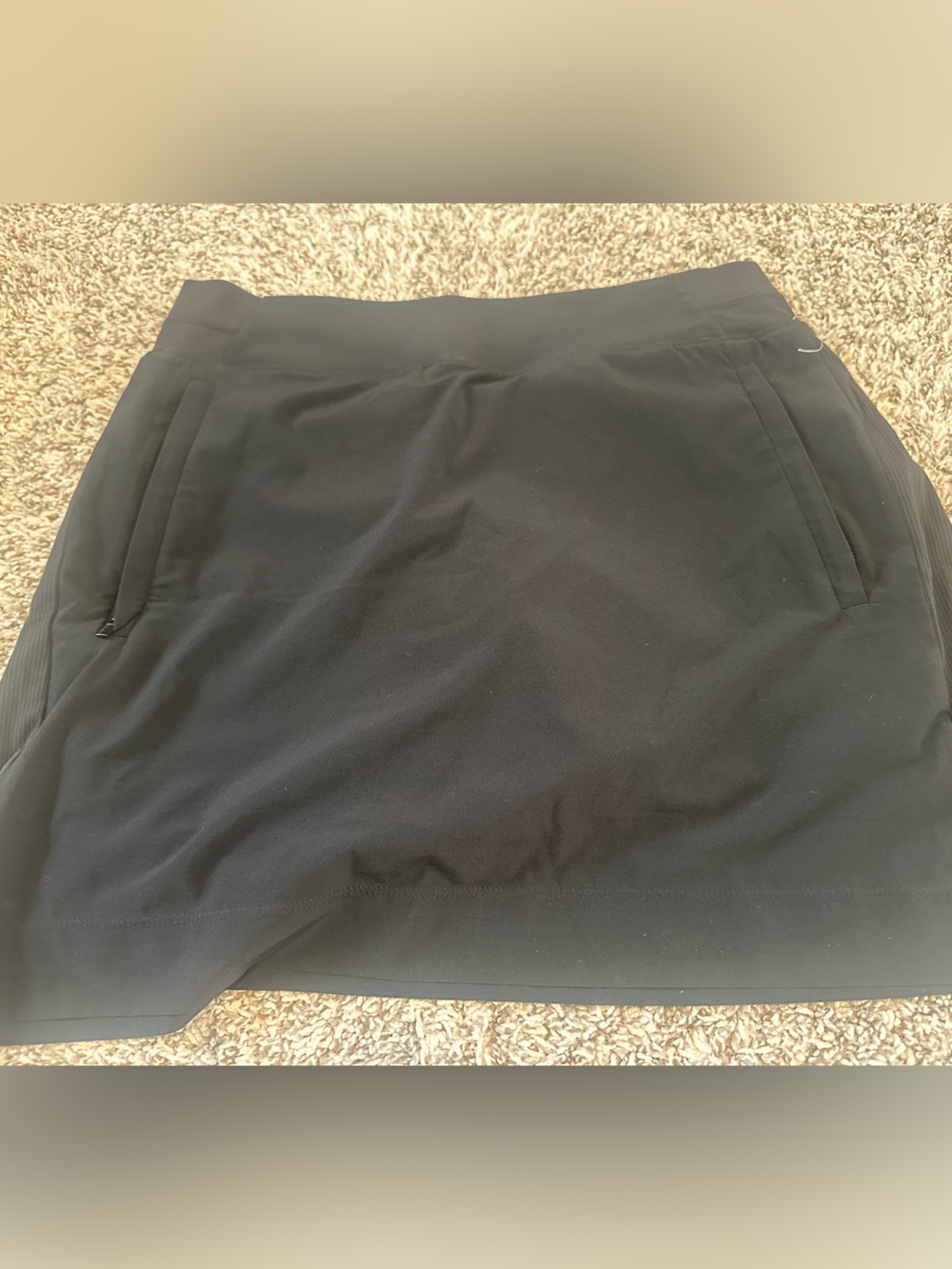 Athleta Black Performance Skort with Hidden Pocket